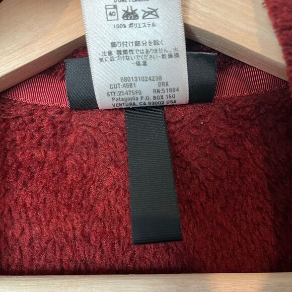 Patagonia Dark Ruby Goji Berry X-Dye Full-Zip Re-Tool Jacket Women’s Size Small - Picture 6 of 6